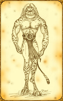 Darger z plemienia Kugurri zamieszkujcego Wielk Puszcz